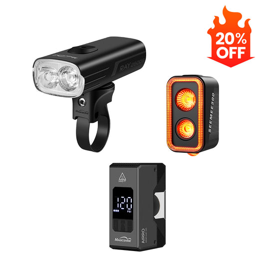 2600LM Front Light & 300LM Taillight & Air Pump