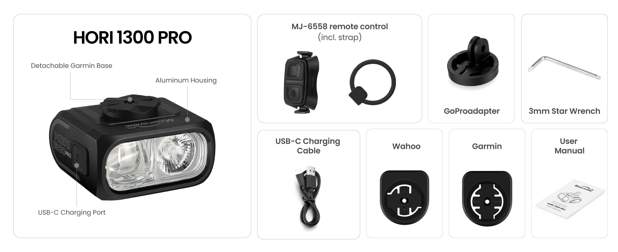 HORI 1300 PRO Bike Light