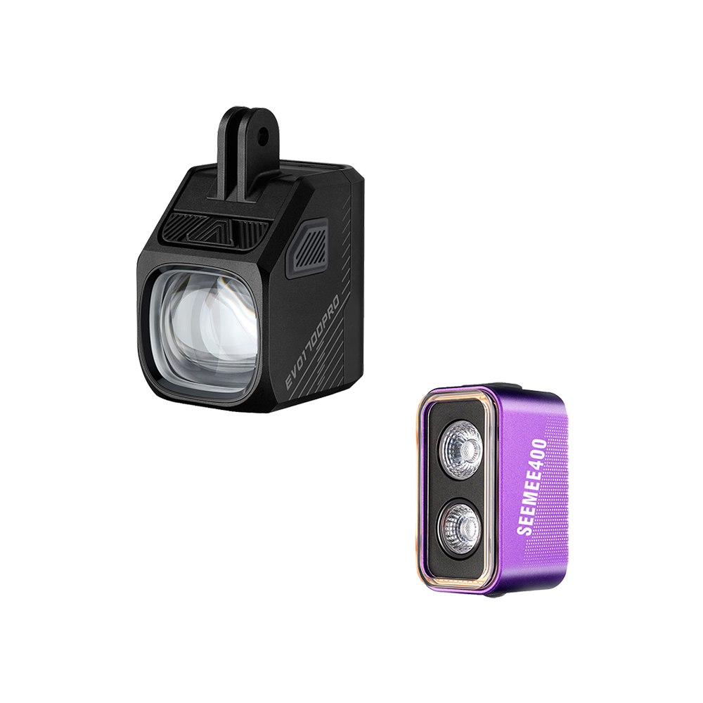 EVO 1700 PRO + SEEMEE 400 Smart Bike Light Bundle