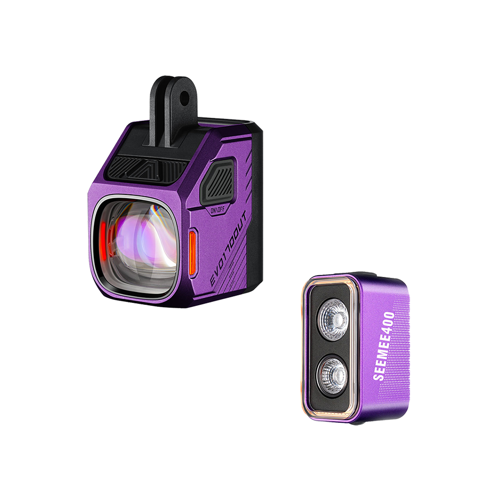 EVO 1700 UT + SEEMEE 400 Di2 Smart Bike Light Bundle