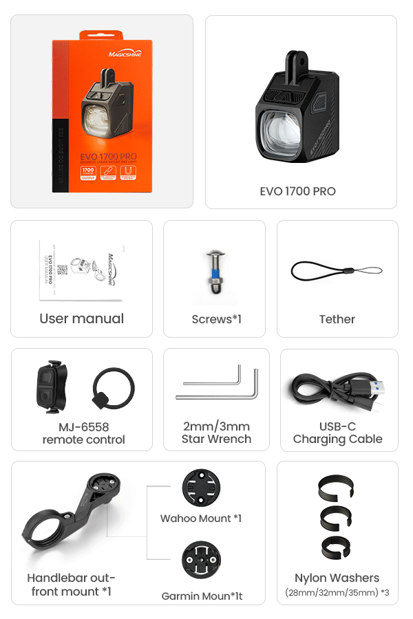 EVO 1700 PRO Bike Light