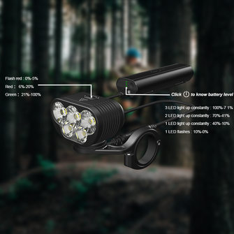 Éclairage VTT à distance MONTEER 8000S GALAXY V2.0