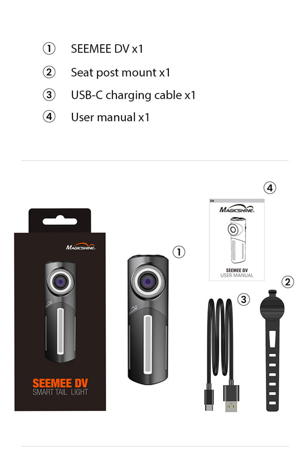 SEEMEE DV Camera Bike Taillight | Magicshine.com – Magicshine Bike